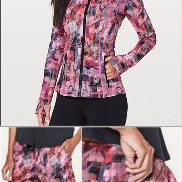 Lululemon Jacket + Short Set in Link Sun Dazed Silky Nulux - 6 - Picture 1 of 10